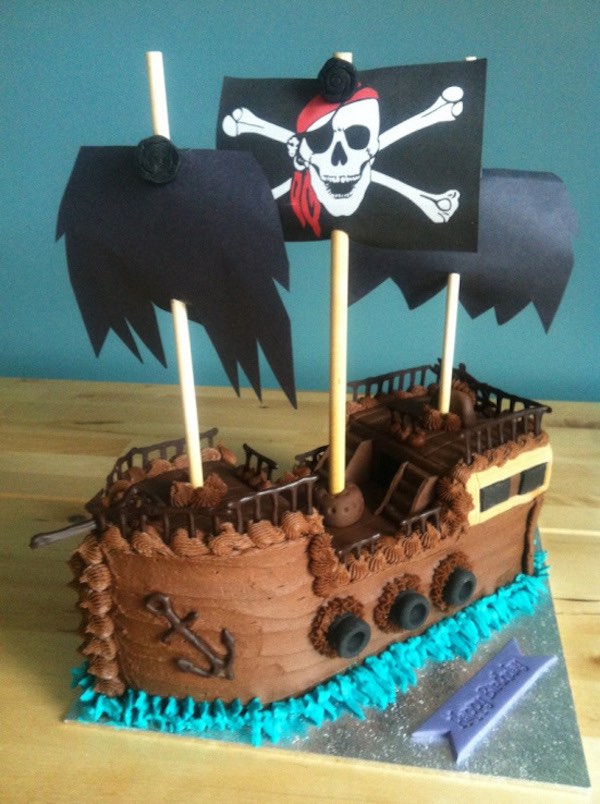 Tarta Barco Pirata