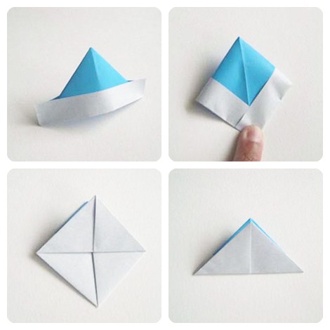 barcos de papel origami
