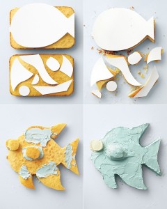 Pasos para hacer una tarta pez