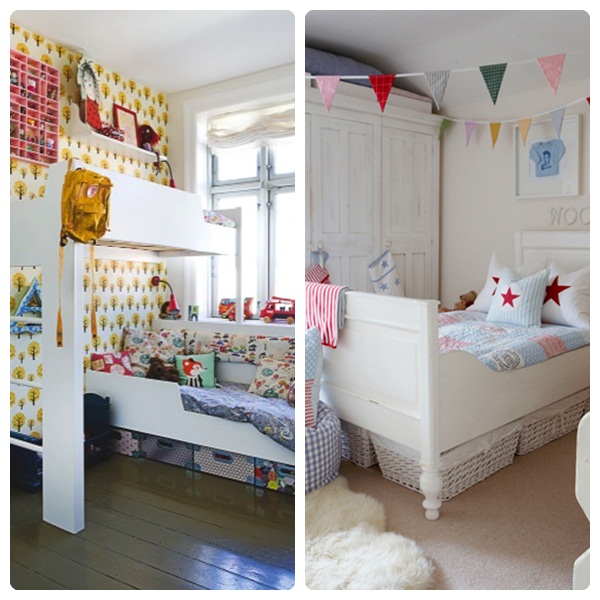 Cómo decorar habitaciones infantiles pequeñas pequeocio Habitaciones de dos camas