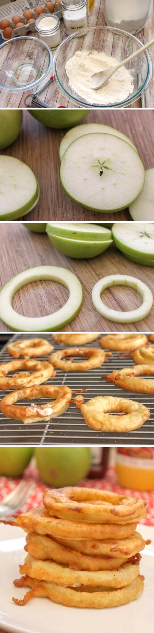 aritos de manzana receta con fruta
