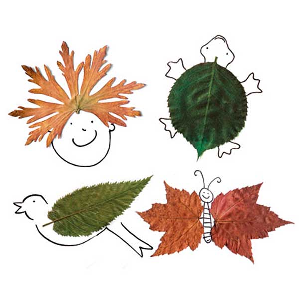 7 manualidades con hojas de otoño