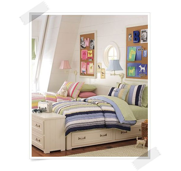 Cómo decorar habitaciones compartidas por un niño y una niña