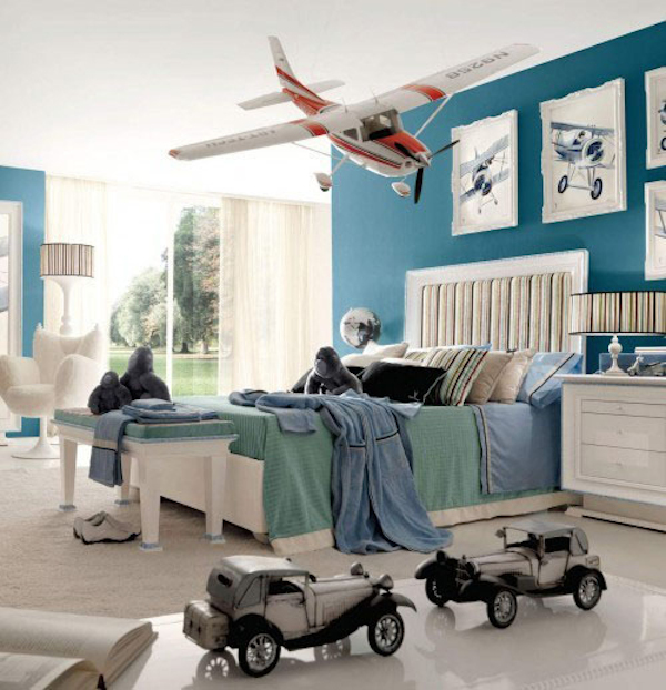 6 habitaciones infantiles inspiradas en los aviones - Pequeocio