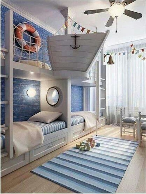 8 habitaciones infantiles en azul pequeocio Habitaciones azules
