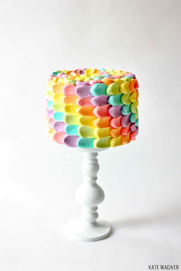 tarta fácil decorada con buttercream