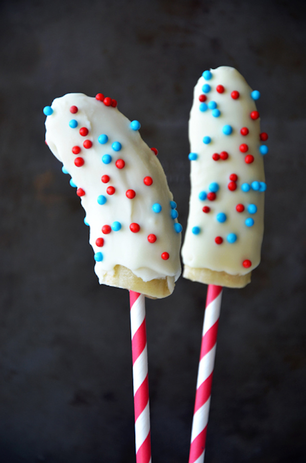 plátanos bañados en chocolate