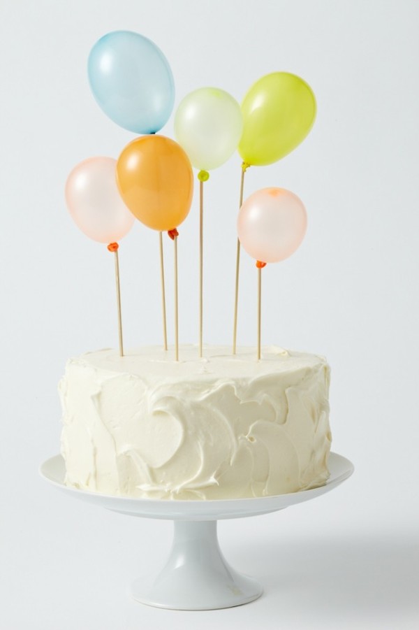 decoración para tarta con globos