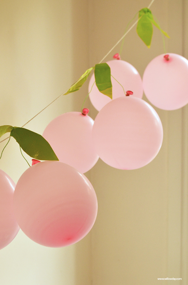 cómo hacer guirnaldas de globos