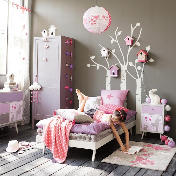 Murales y vinilos, 10 ideas para habitaciones infantiles pequeocio Murales mariposas para cuartos