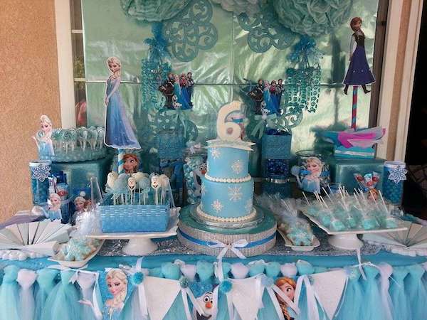Fiestas infantiles, ¡un cumpleaños de frozen! pequeocio Fondo de pared frozen vintage infantil