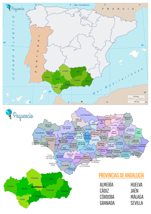 Mapa De Andalucía