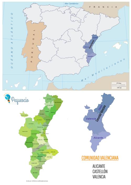 Mapa Comunidad Valenciana