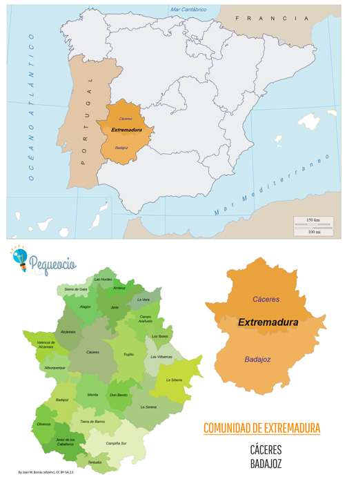 Mapa Extremadura