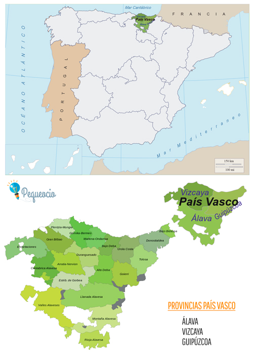 Mapa Pais Vasco