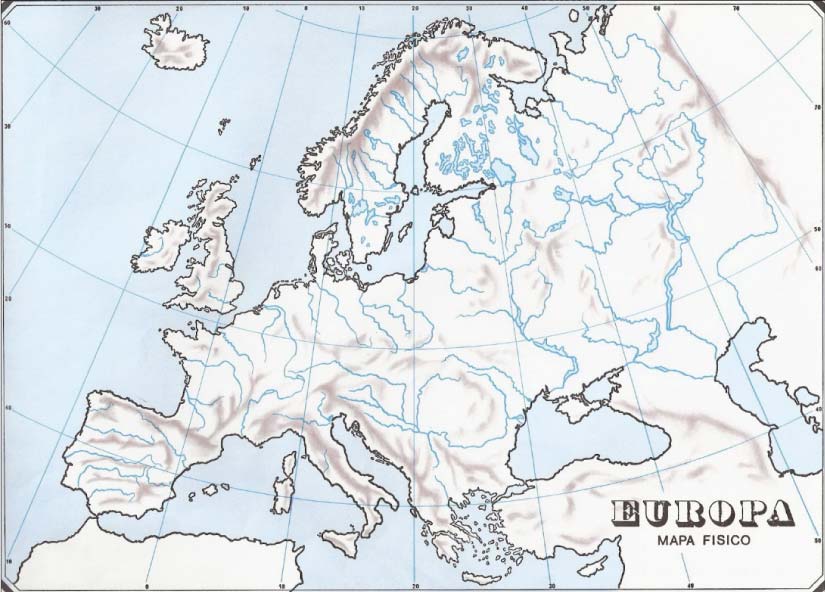 Mapa De Ríos De Europa