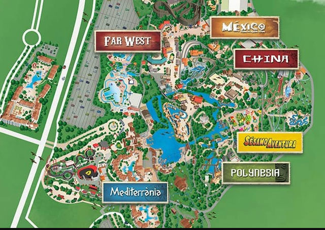 Mapa Port Aventura