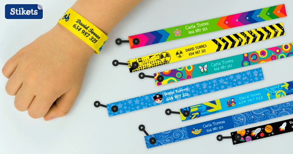 Pulseras identificativas para niños Stikets 