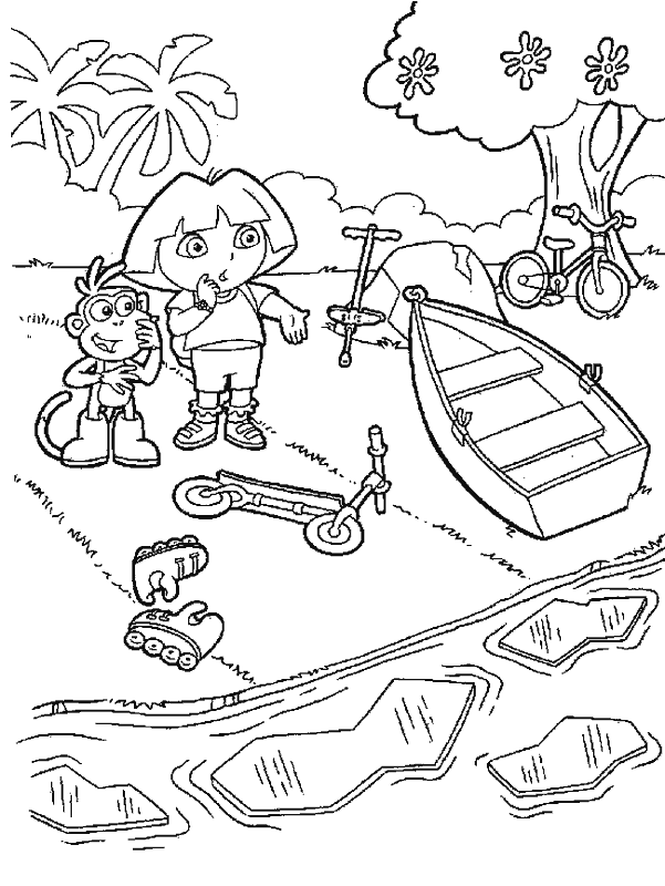  Dibujos para colorear de Dora la Exploradora