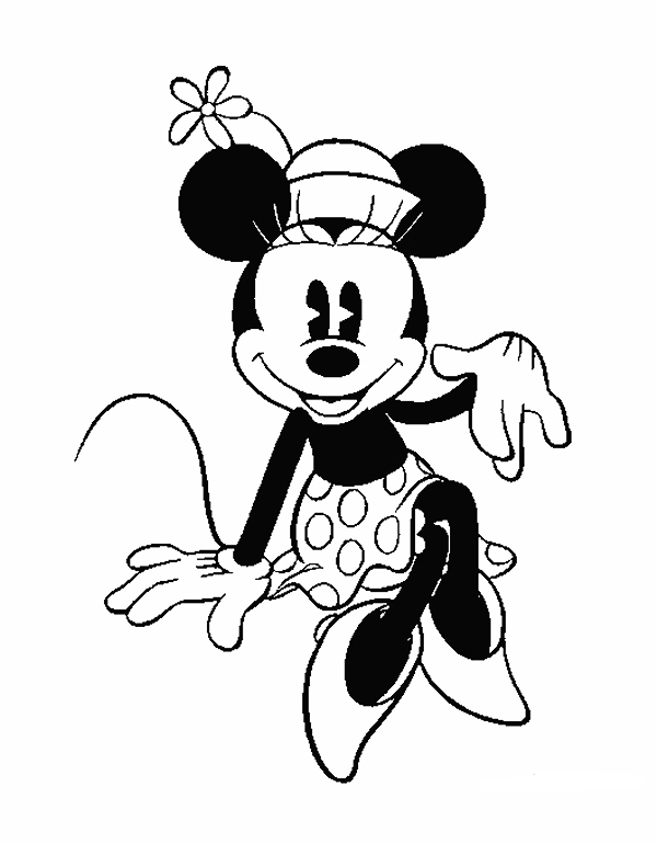 Dibujos para colorear de Minnie Mouse - Pequeocio