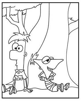 Phineas Y Ferb Dibujos Para Colorear