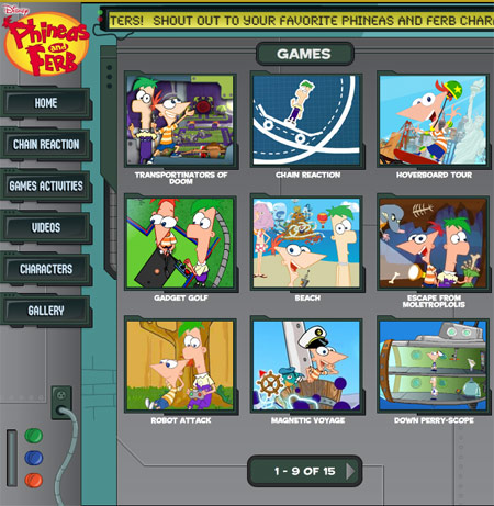 Juegos De Phineas Y Ferb