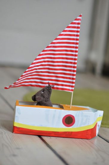 Manualidades de cartón barco