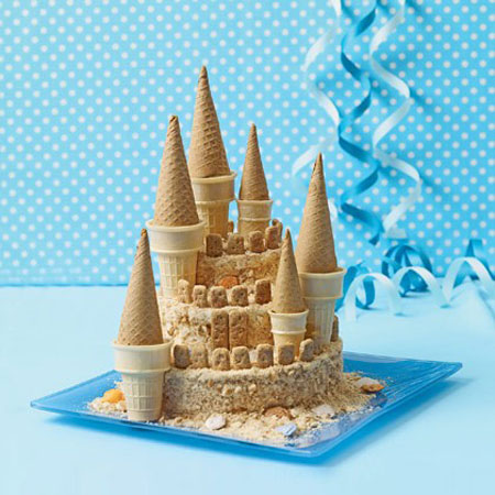 Tarta de cumpleaños castillo