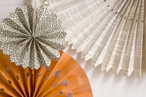 Adornos navideños papel