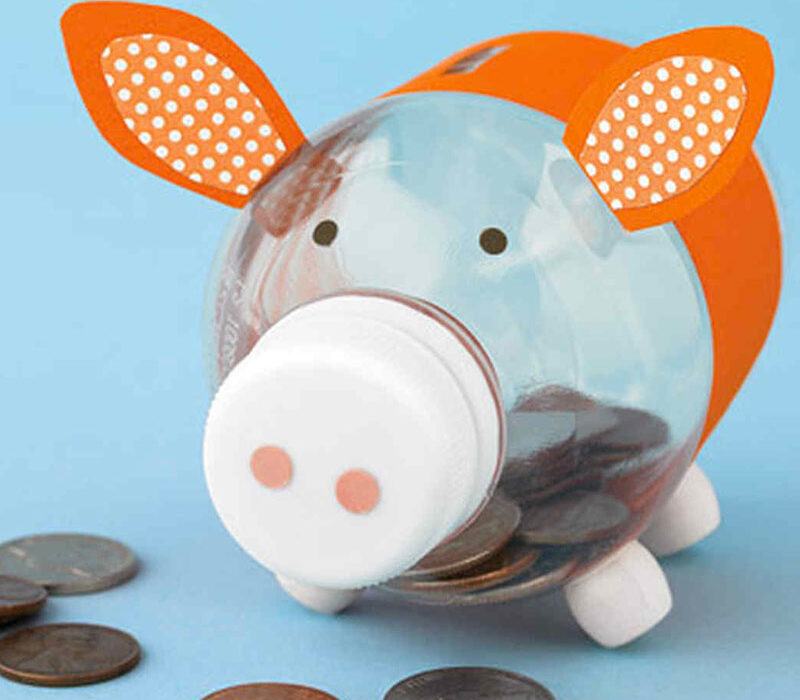 Hucha cerdito manualidad