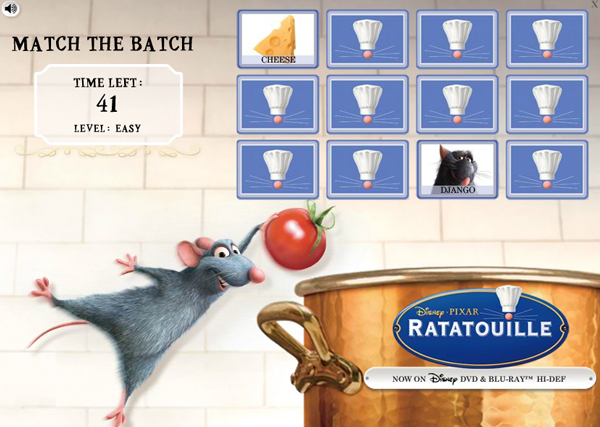 Juego Ratatouille