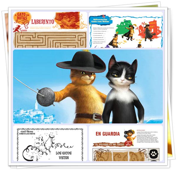 Actividades infantiles El gato con botas