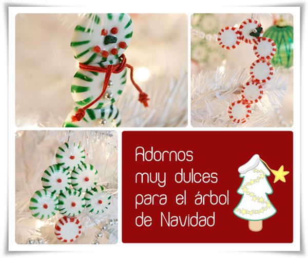 Adornos Para El Árbol De Navidad Dulces