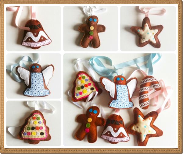 Adornos de Navidad en fieltro