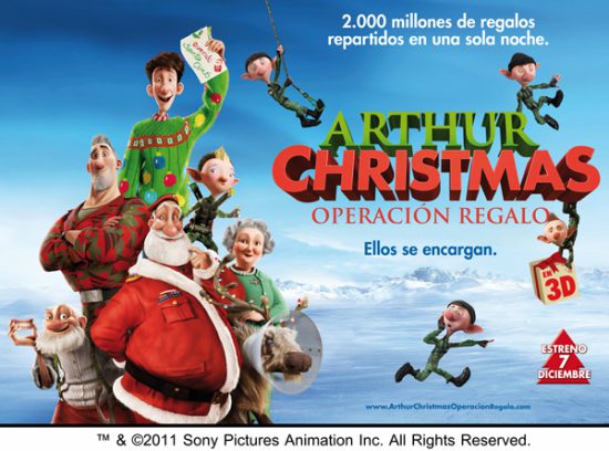 Arthur Christmas cine infantil