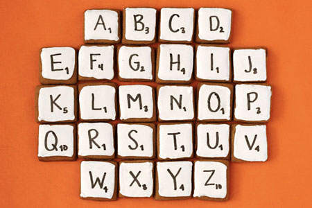 Galletas De Jengibre Scrabble