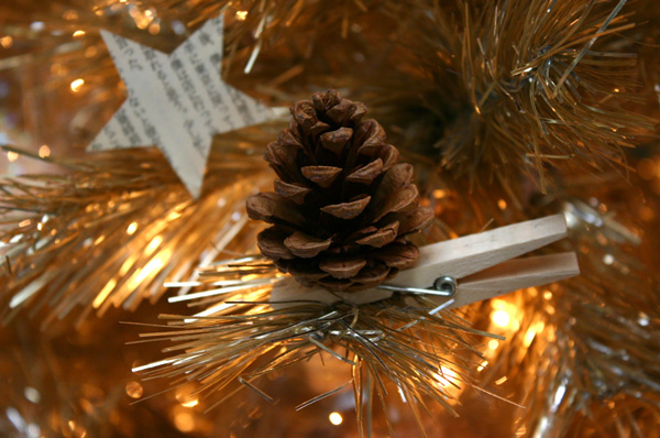 Decoración Natural Del Árbol De Navidad