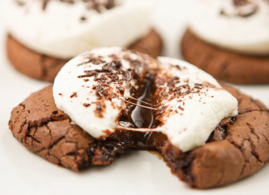 Galletas de chocolate caliente