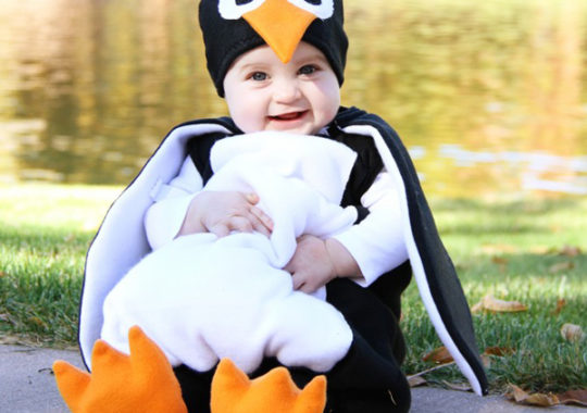 Disfraz Casero Para Bebés Pingüino