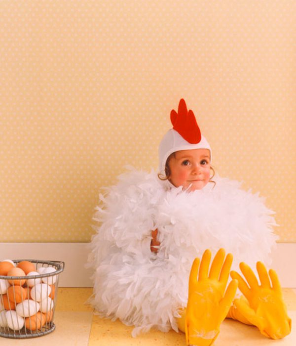 Disfraz casero de gallina