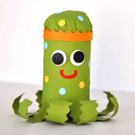 Manualidades infantiles de cartón pulpo paul