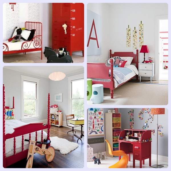 Habitaciones Para Niños En Rojo