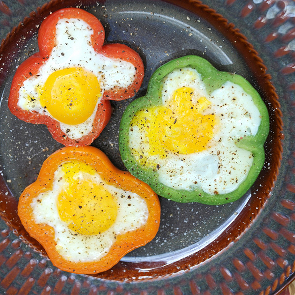 Receta Huevos Fritos Pimiento