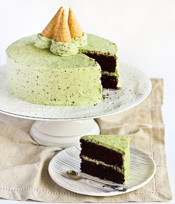 Tarta de cumpleaños de menta y chocolate - Pequeocio