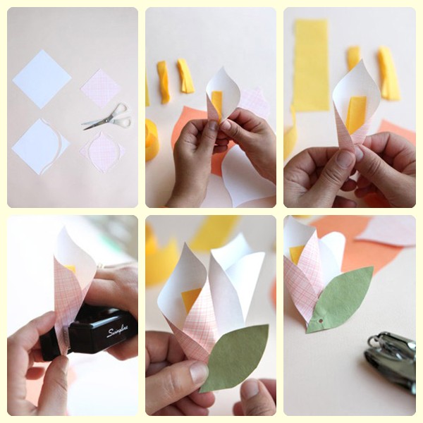 Manualidades Para Niños: Flores De Papel