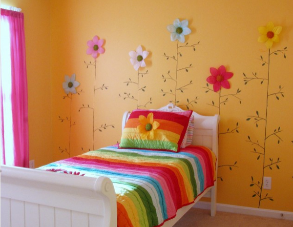 Flores habitacion infantil