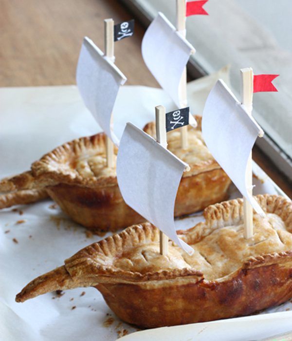 Tarta de manzana pirata