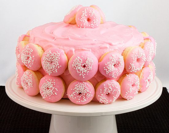 Tarta con donuts