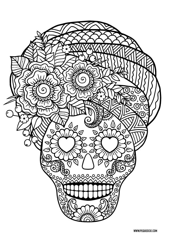 Calaveras Para Colorear