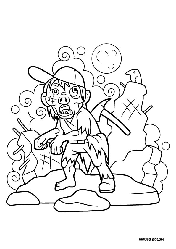 Dibujos De Zombies Para Colorear